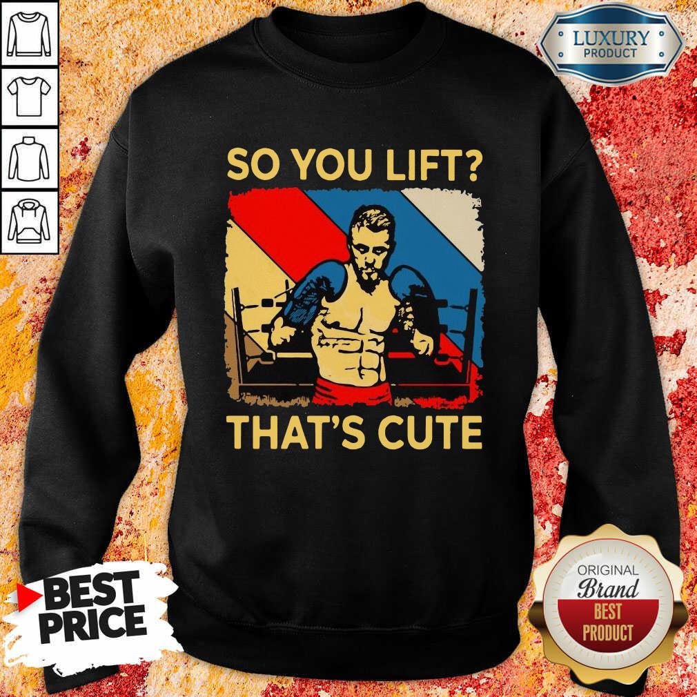 Boxing So You Lift That’S Cute Vintage Sweatshirt-Design By Soyatees.com