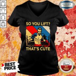 Boxing So You Lift That’S Cute Vintage V-neck-Design By Soyatees.com