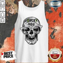 Skull Lucky You Fuck You Tank Top-Design By Soyatees.com
