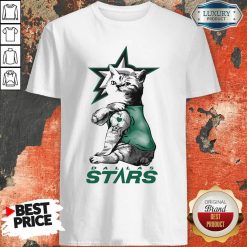 Tattoo Cat I Love Dallas Stars Shirt-Design By Soyatees.com