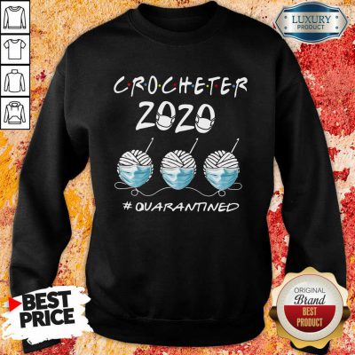 Crocheter 2020 Face Mask Quarantined Sweatshirt-Design By Soyatees.com