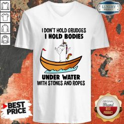 Good I Don’T Hold Grudges I Hold Bodies Under Water With Stones And Ropes Unicorn V-neck-Design By Soyatees.com