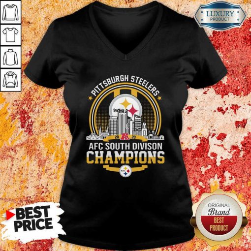 Pittsburgh Steelers 2020 Afc South Division Champions V-neck - Desisn By Soyatees.com