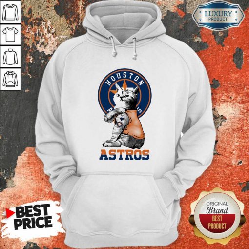 Tattoo Cat I Love Houston Astros Hoodie-Design By Soyatees.com