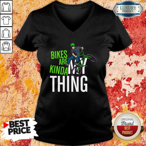 Bikes Are Kinda My Thing Cyclist Students V-neck-Design By Soyatees.com