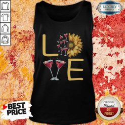 Love Sunflower Wine Tank Top - Desisn By Soyatees.com