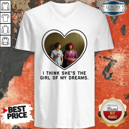 Michael Cera And Mary Elizabeth I Think Shes The Girl Of My Dreams V-neck - Desisn By Soyatees.com