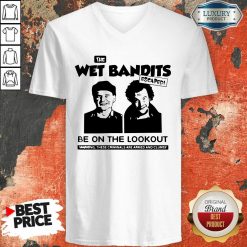 The Wet Bandits Escaped Be On The Lookout V-neck-Design By Soyatees.com