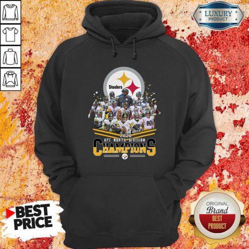 Pittsburgh Steelers 2020 Afc North Division Signatures Hoodie - Desisn By Soyatees.com