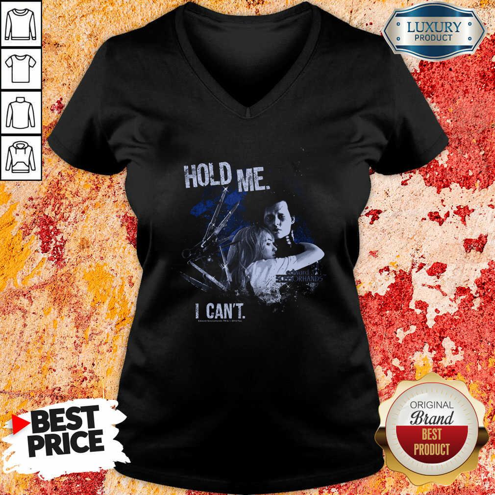  Edward Scissorhands Hold Me I Can’T V-neck-Design By Soyatees.com