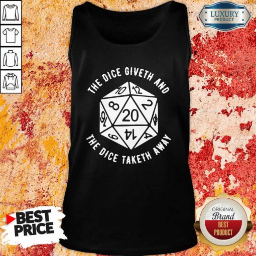 The Dice Giveth And The Dice Taketh Away Tank Top-Design By Soyatees.com