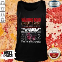 The Walking Dead 11Th Anniversary Thank You For The Memories Signatures Tank Top-Design By Soyatees.com