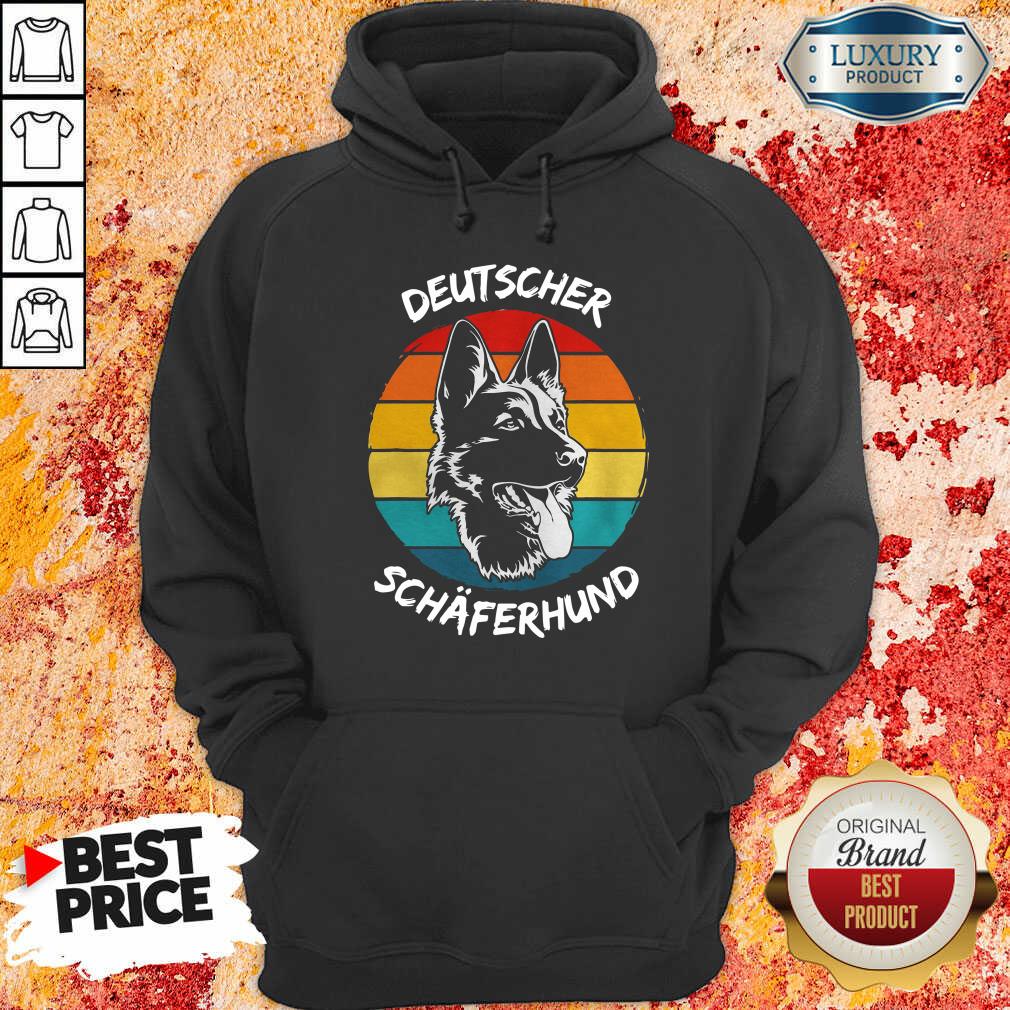  Vintage Deutscher Schäferhund Dog Funny Hoodie-Design By Soyatees.com