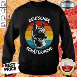 Vintage Deutscher Schäferhund Dog Funny Sweatshirt-Design By Soyatees.com