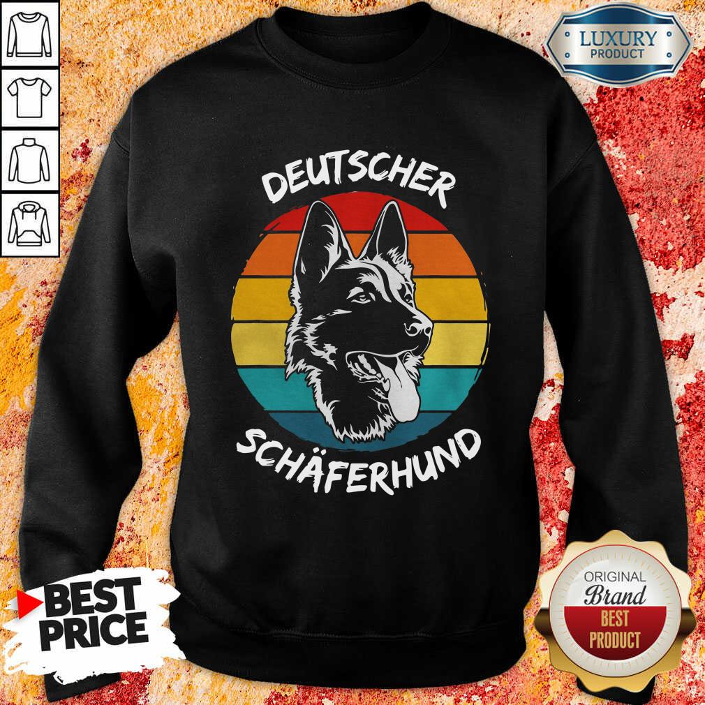  Vintage Deutscher Schäferhund Dog Funny Sweatshirt-Design By Soyatees.com