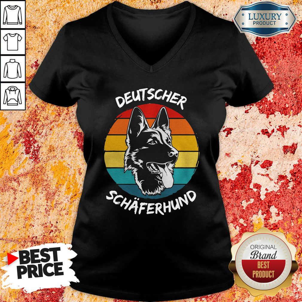  Vintage Deutscher Schäferhund Dog Funny V-neckDesign By Soyatees.com