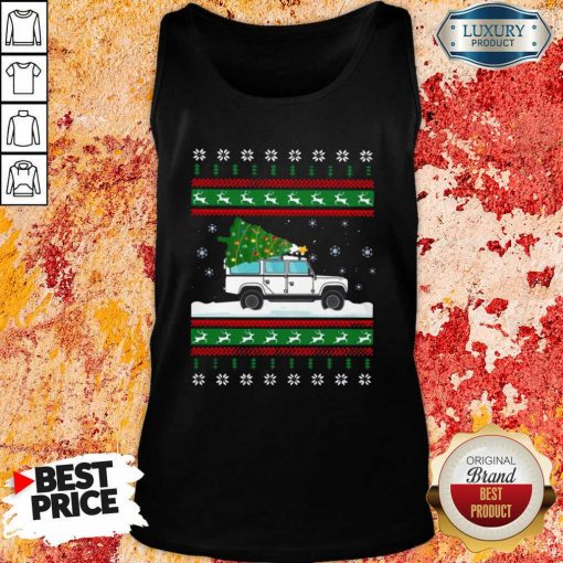 Defender Christmas Tree Ugly Tank Top-Design By Soyatees.com