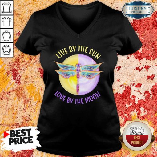 Live By The Sun Love By The Moon V-neck-Design By Soyatees.com