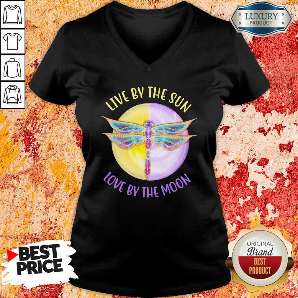 Live By The Sun Love By The Moon V-neck-Design By Soyatees.com