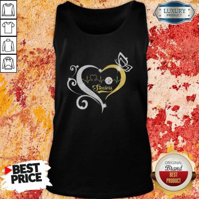 Steelers Butterflies Heart Beat Tank Top-Design By Soyatees.com