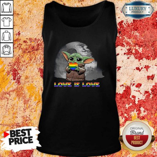 Baby Yoda Hug Autism Hear Love Is Love Tank Top-Design By Soyatees.com