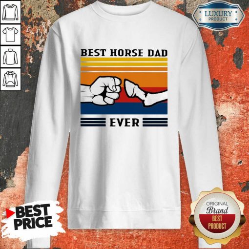Best Horse Dad Ever Vintage Sweatshirt-Design By Soyatees.com