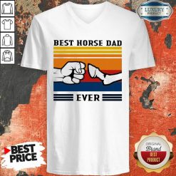 Best Horse Dad Ever Vintage V-neck-Design By Soyatees.com