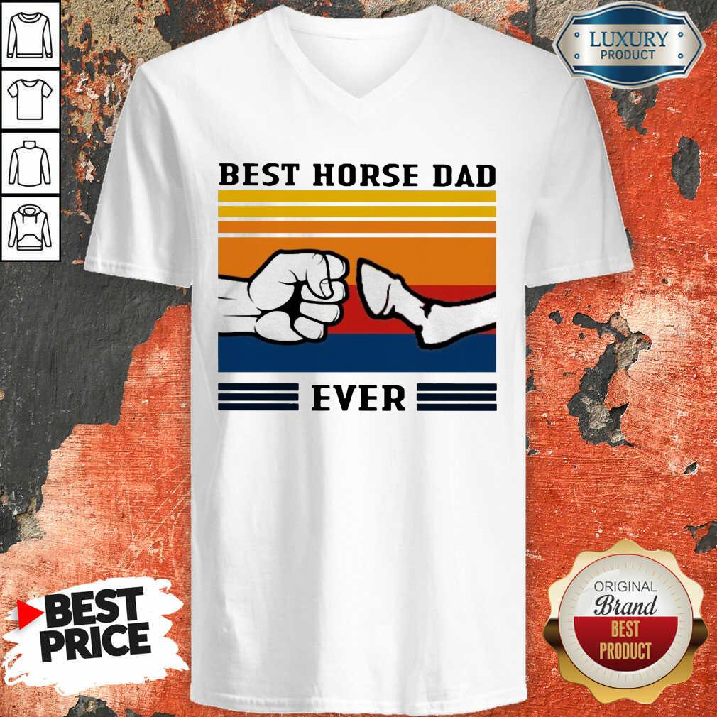  Best Horse Dad Ever Vintage V-neck-Design By Soyatees.com