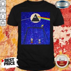 Snoopy Woodstock And Friend Watching Moon Pink Floyd Shirt-Design By Soyatees.comPerfect Snoopy Woodstock And Friend Watching Moon Pink Floyd Shirt