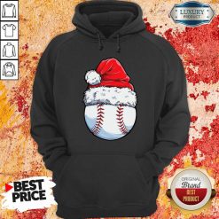 Baseball Santa Hat Christmas Hoodie-Design By Soyatees.com