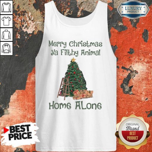 Merry Christmas Ya Filthy Animal Home Alone Christmas Tree Tank Top-Design By Soyatees.com