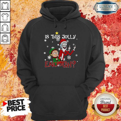Rick And Morty Is This Jolly Enough Christmas Hoodie-Design By Soyatees.com