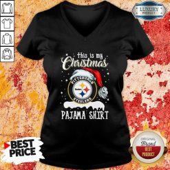 This Is My Christmas Pittsburgh Steelers Pajama V-neck-Design By Soyatees.com