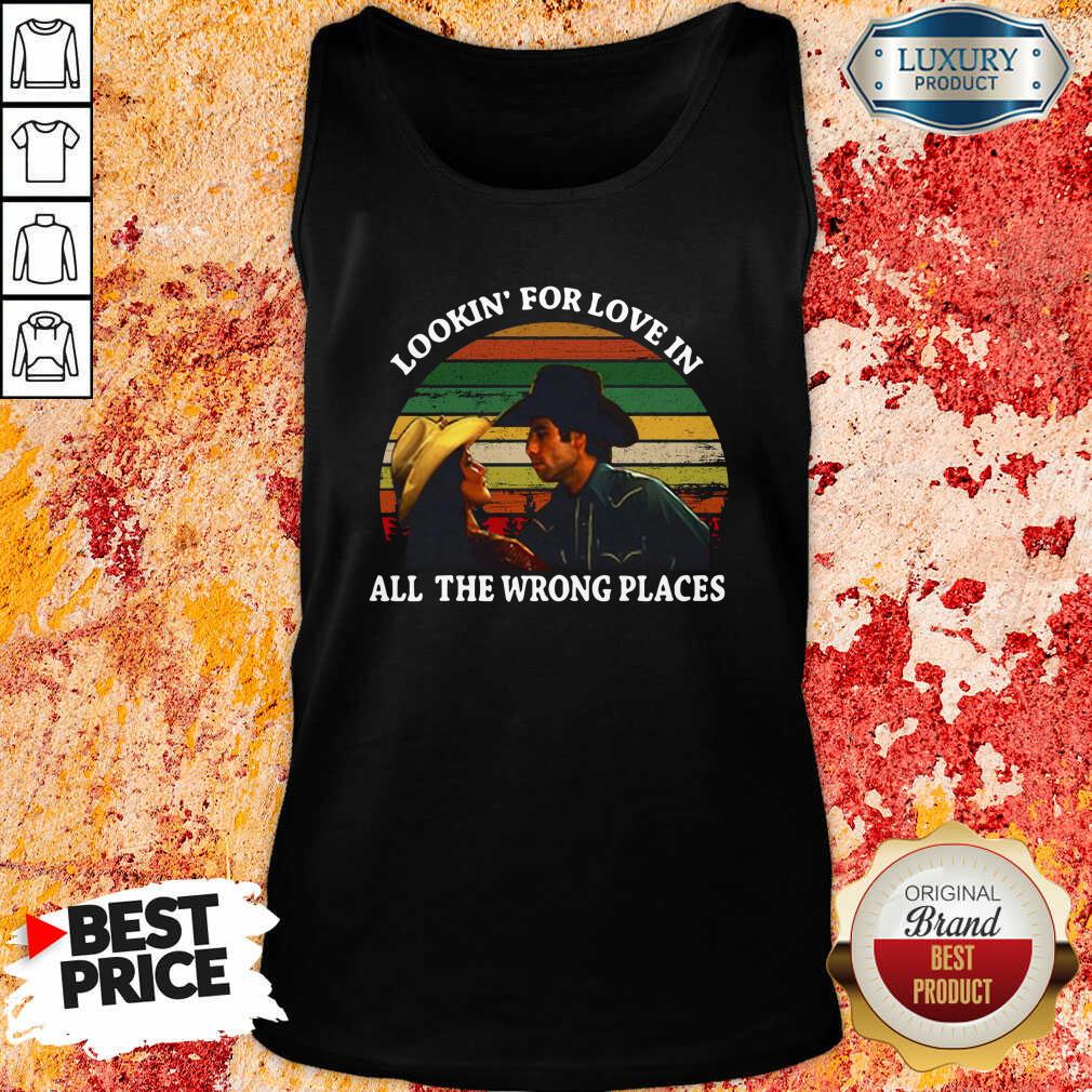 Looking For Love In All The Wrong Places Music Top Vintage Tank Top-Design By Soyatees.com