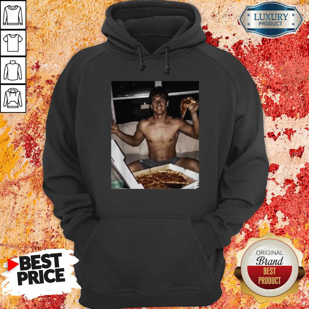 Tyler Cameron Pizza Love Light Blue Hoodie-Design By Soyatees.com