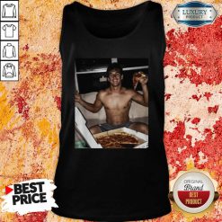 Tyler Cameron Pizza Love Light Blue Tank Top-Design By Soyatees.com