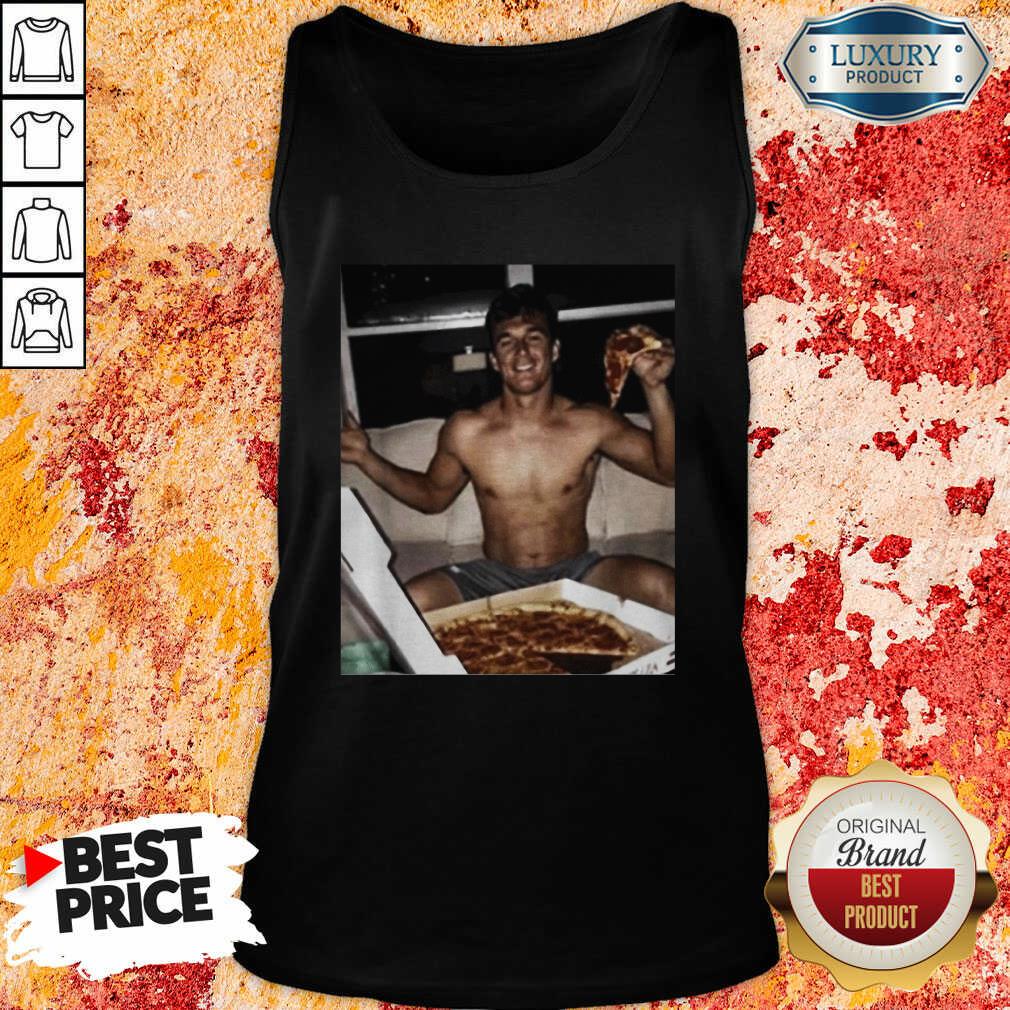 Tyler Cameron Pizza Love Light Blue Tank Top-Design By Soyatees.com