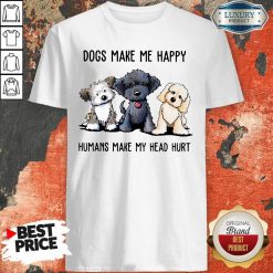 Shih Tzu Dogs Make Me Happy Humans Make My Head Hurt Shirt-Design By Soyatees.com