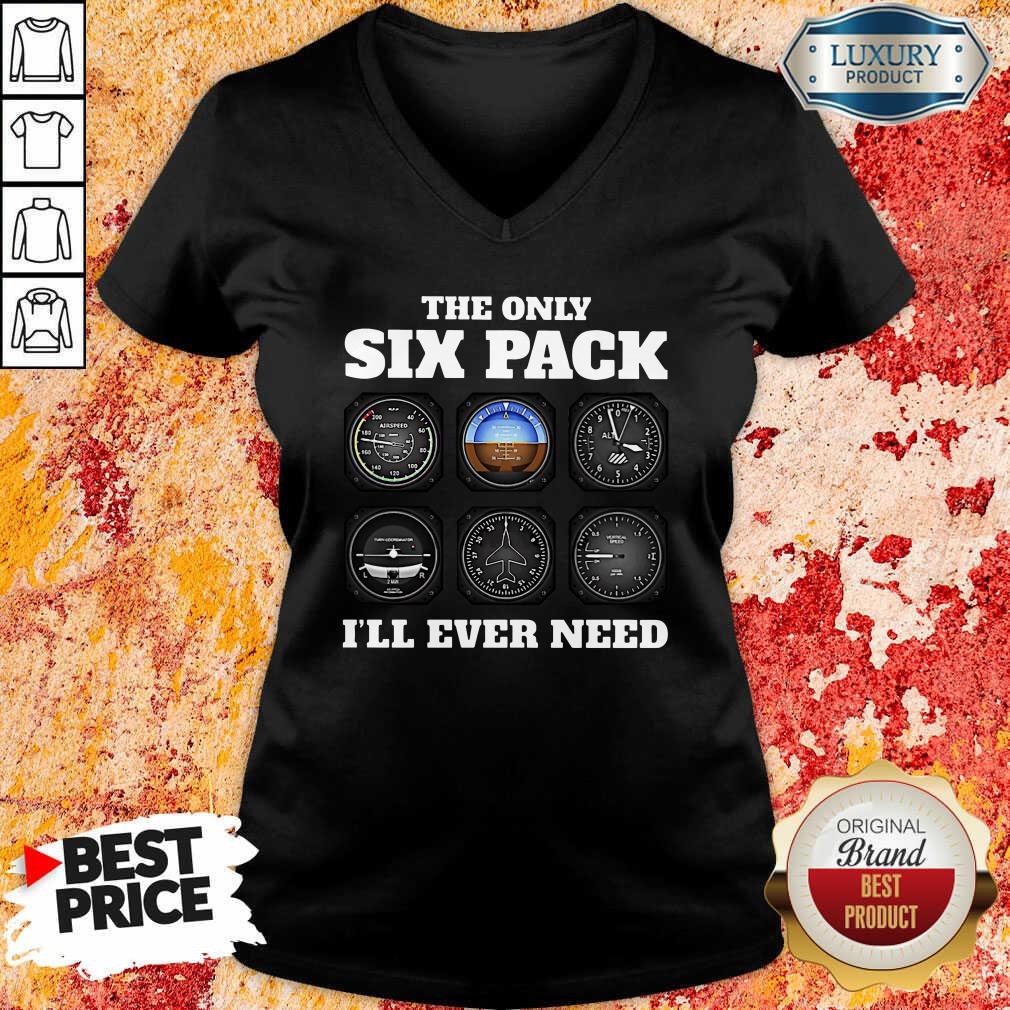 The Only Six Pack I’Ll Ever Need V-neck-Design By Soyatees.com
