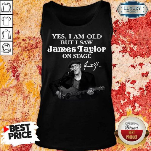 Amused 1 James Taylor On Stage Signature Tank Top