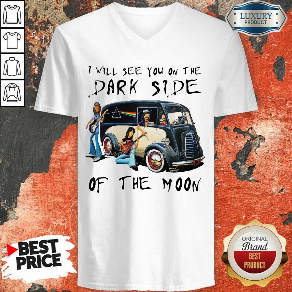 Amused The Dark Side Of The Moon 1 V-neck