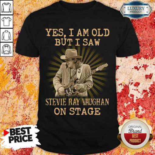 Angry Saw Stevie Ray Vaughan On Stage 1 Shirt