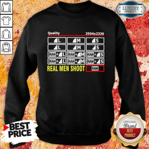 Cross Photographer Quality 5 Real Men Shoot Sweatshirt - Design by Soyatees.com