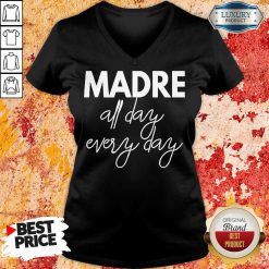 Delighted Mom Life Madre All Day 33 Every Days V-neck - Design by Soyatees.com