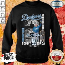 Horrified LA Dodgers World Series Champions 2 Tommy Lasorda Sweatshirt - Design by Soyatees.com