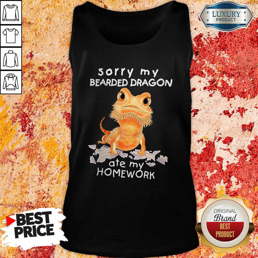 Sorry My Bearded Dragon Ate My Homework Tank Top - Desisn By Soyatees.com