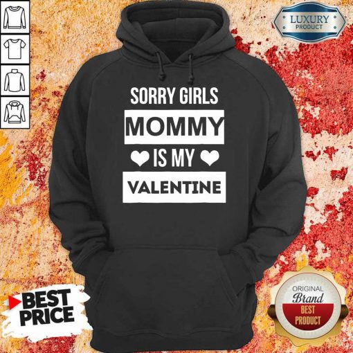 Negative Valentines Day Girls Mommy My Valentine 7 Hoodie