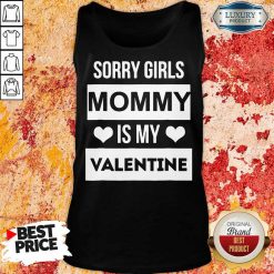 Negative Valentines Day Girls Mommy My Valentine 7 Tank Top
