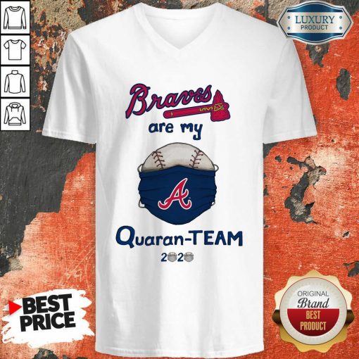 Atlanta Braves Are My Quaranteam 2020 V-neck - Desisn By Soyatees.com