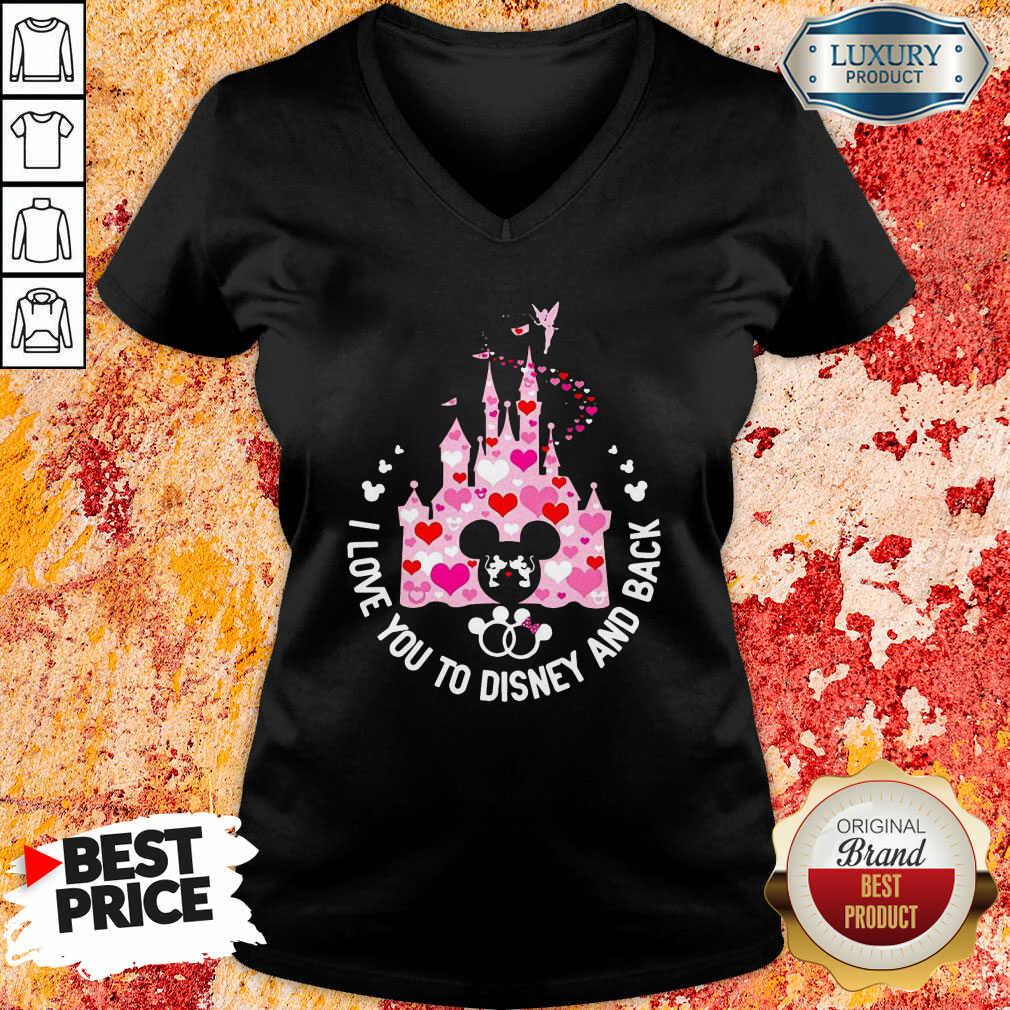 Mickey Mouse I Love You To Disney And Back V-neck - Desisn By Soyatees.com